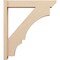 Ekena Millwork 6-in W x 32-in D x 36-in H Balboa Slat Rough Cedar Woodgrain TimberThane Outlooker, Primed Tan OUTUR060X32X36BOA24RCPR - alternate 3